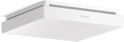 Bathroom Ceiling Exhaust Fan Ventilation System, 13.875 Inch Square, Energy Efficient, Quiet Operation, Ideal for Venting Moistu