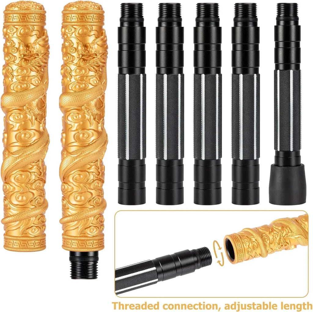 Tactical Hiking Stick, 53' Trekking Poles with Black Myth Wukong Handle, Aluminum Alloy Walking Stick for Hiking & Cosplay
