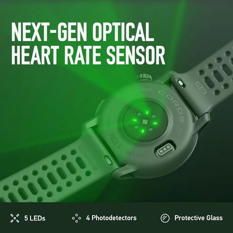 PACE 3 Sport Watch GPS, Lightweight and Comfort, 17 Days Battery Life, Dual-Frequency GPS, Heart Rate, Navigation
