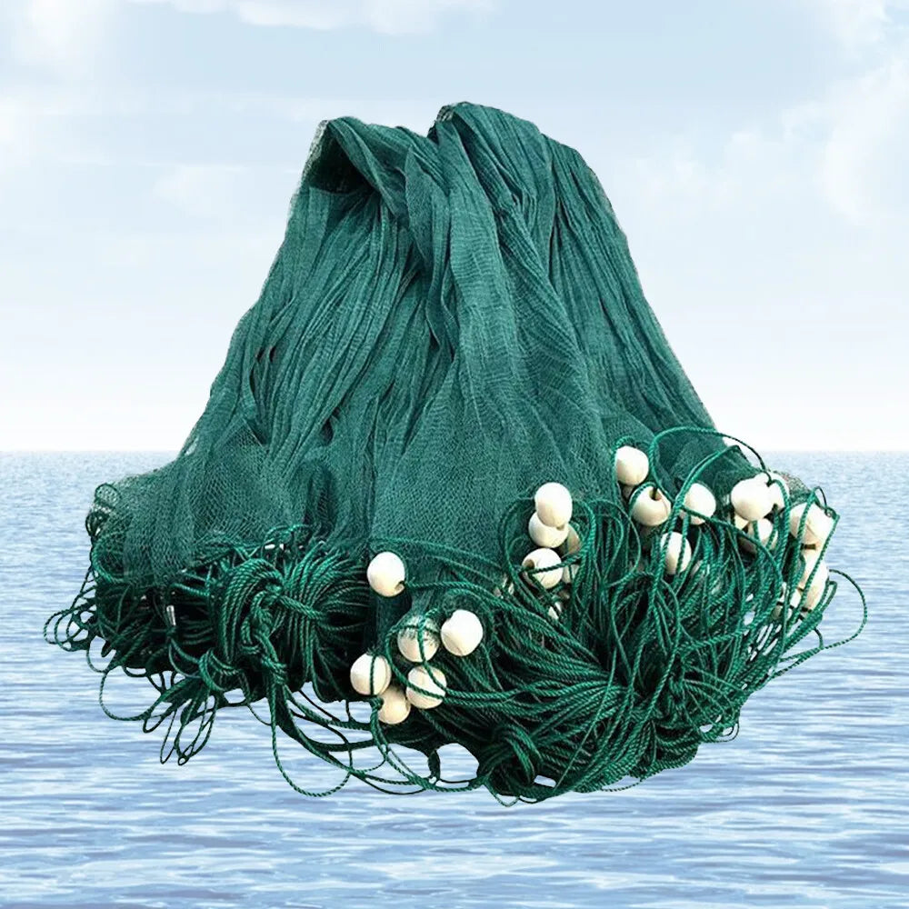 6.5x33Ft Large-Size Fishing Net 645.83Ft² Catching Area, 0.5In Encrypted Mesh Prevents Fish Escape, Improves Capturing Rate