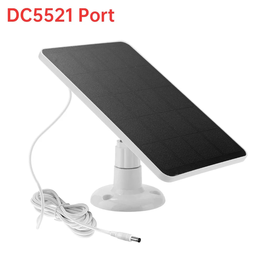 10W 5V Solar Panel Charging Waterproof Portable Solar Panel for Arlo Camera/Eufy Security Wireless Doorbell/Blink Video Doorbell