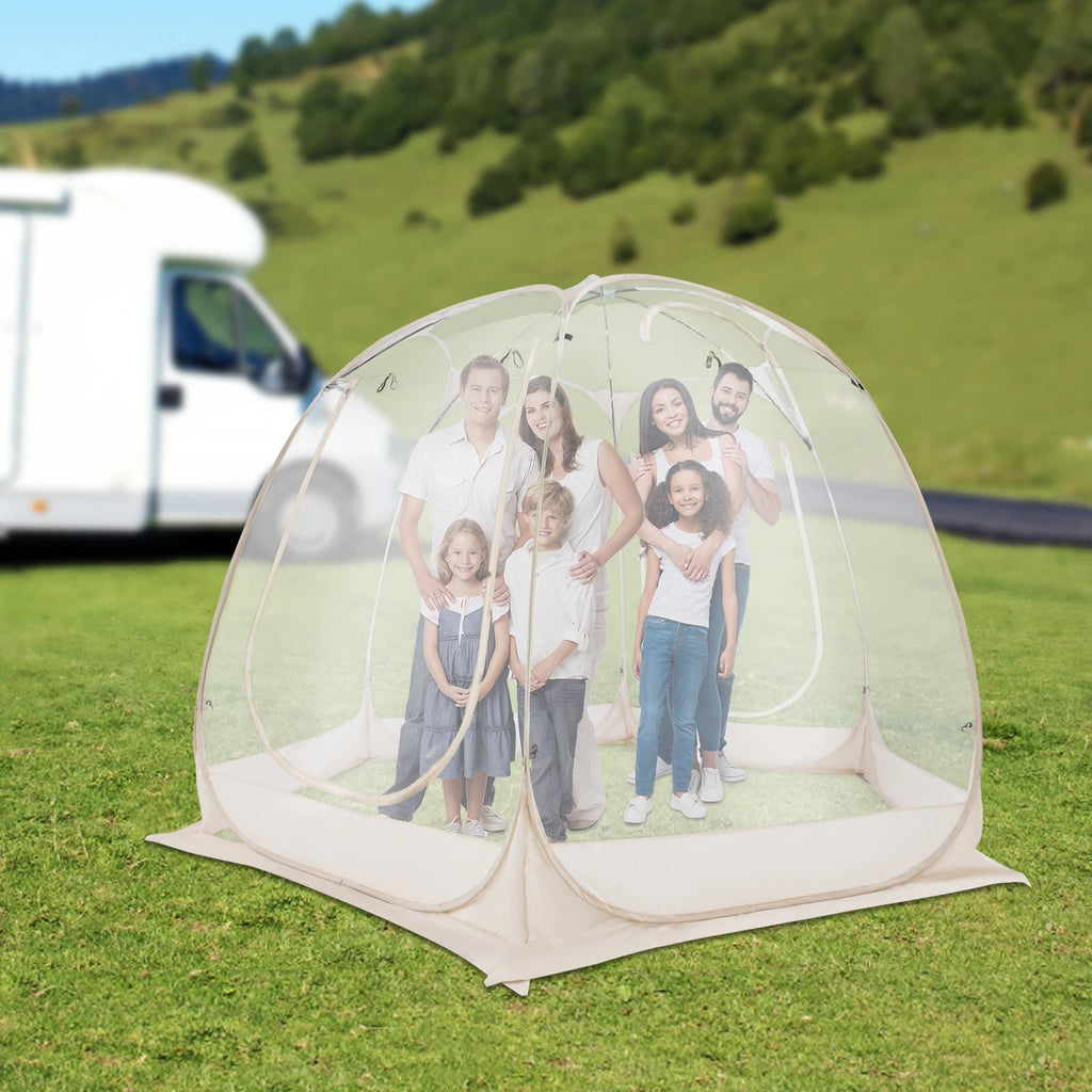 3M Transparent Sky Top Tent Courtyard Starry Tent Camping Tent PVC for Lawns, Gardens, Backyards