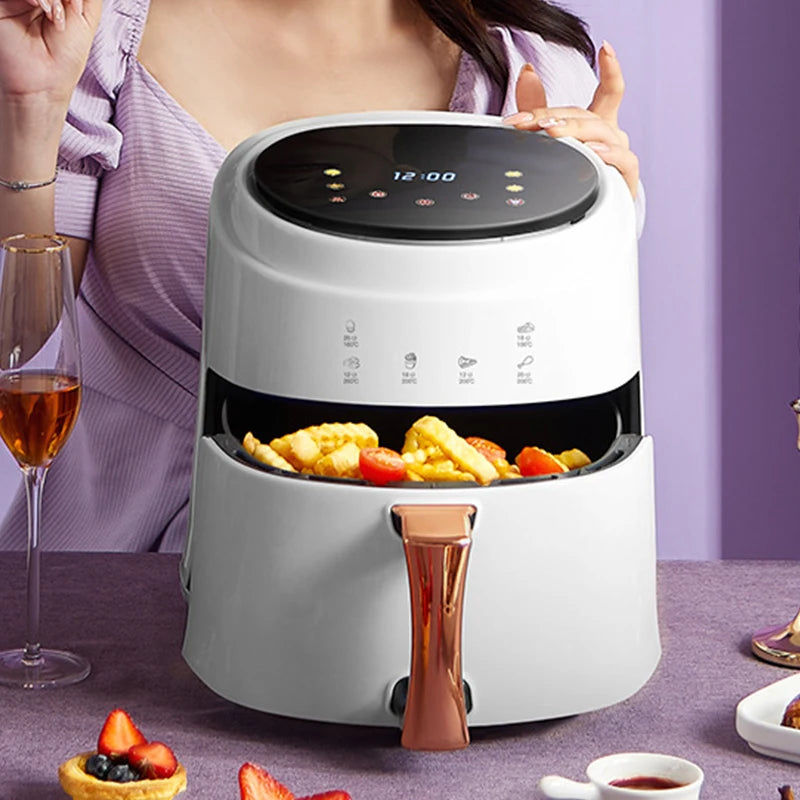 8L Smart Electric Air Fryer Large Capacity Convection Oven - Oil-Free Deep Fryer 360°Baking Kitchen Home Appliance Air Fryer