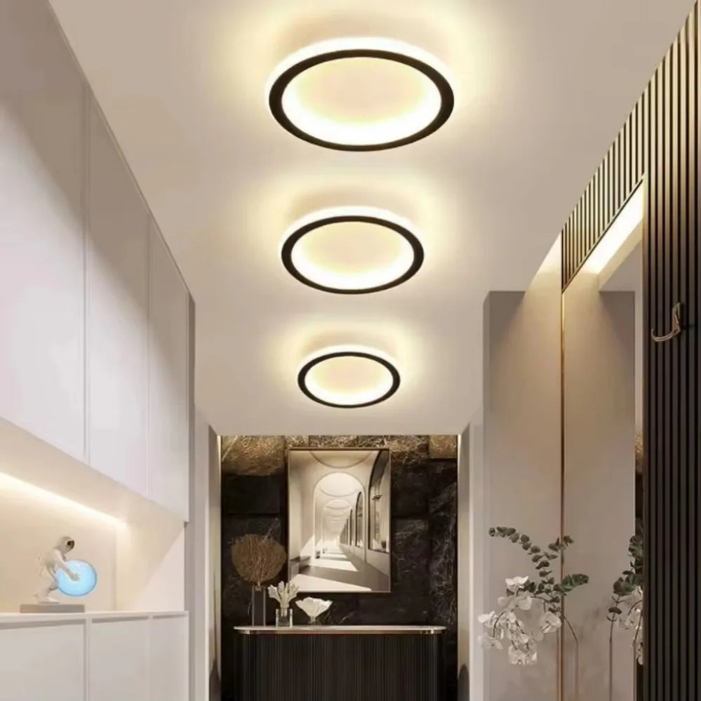 Modern LED Ceiling Light Simple Balcony rotundity Light Home Corridor Porch Channel Ceiling Light Nordic Wind Cloakroom Light