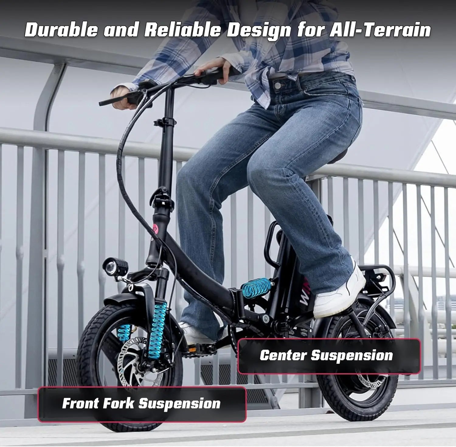 S14/S16 Electric Bike for Adults, 19/22 MPH, 28/50 Miles Range, 500W/750W Motor, Foldable, UL2849 Certified