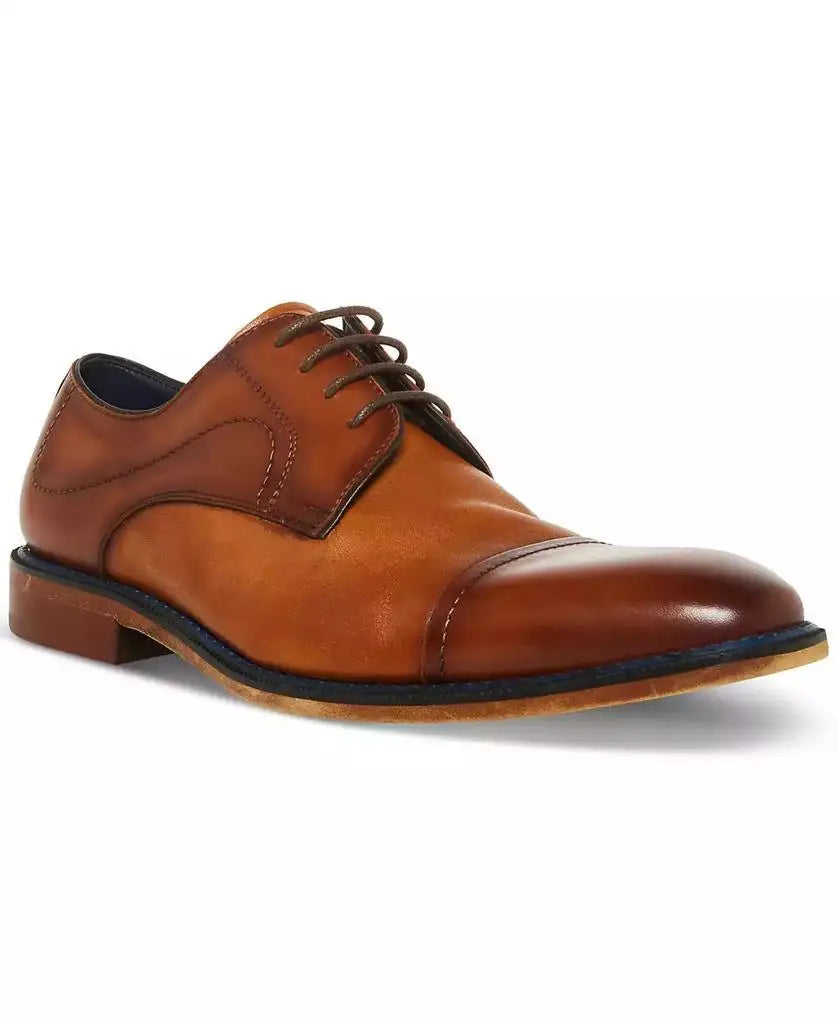 Steve Madden | Men's Zane Tonal & Textured Leather Mid Oxford Dress Shoe