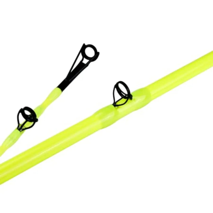 1 Piece 7' Glow with Black Light Monster Catfishing Casting Rod for Heavy Duty Fishing in Dark Waters Medium Power Rod with Enh