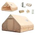 Inflatable Camping Tent with Pump Glamping Camping Tents House Waterproof Windproof for Outdoors