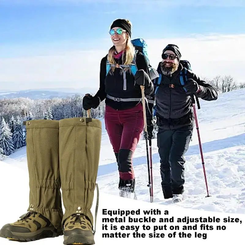 Waterproof Leg Guard Breathable Leg Guard Adjustable Leg Gaiters for Hunting Climbing Snow Boots Breathable Water-resistant