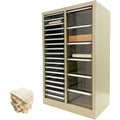 24-Drawer Clear Vertical File Cabinet for Home Office, Ideal for Paperwork and Small Item Storage