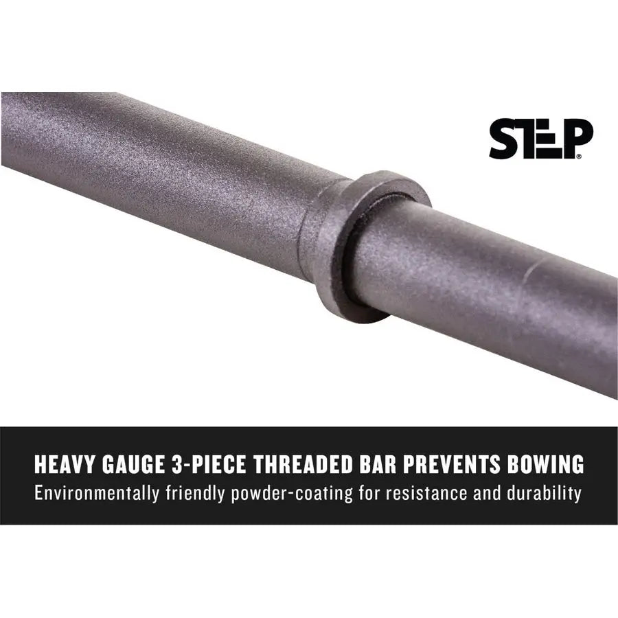 Step Fitness Adjustable Dumbbell Set or Barbell Weight Set, 3560 lbs, with Collars, and Weights