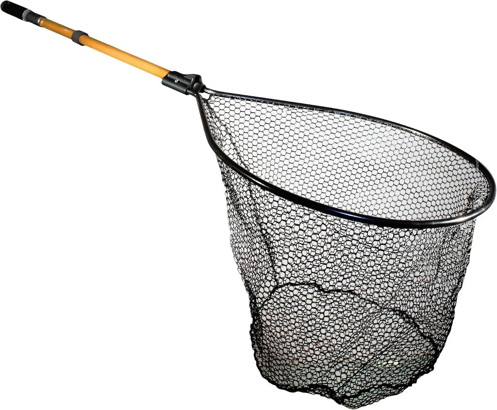 Premium Landing Net with Telescoping Handle, 20x23 Inch Hoop, Saltwater Safe for Bass and Trout Fishing