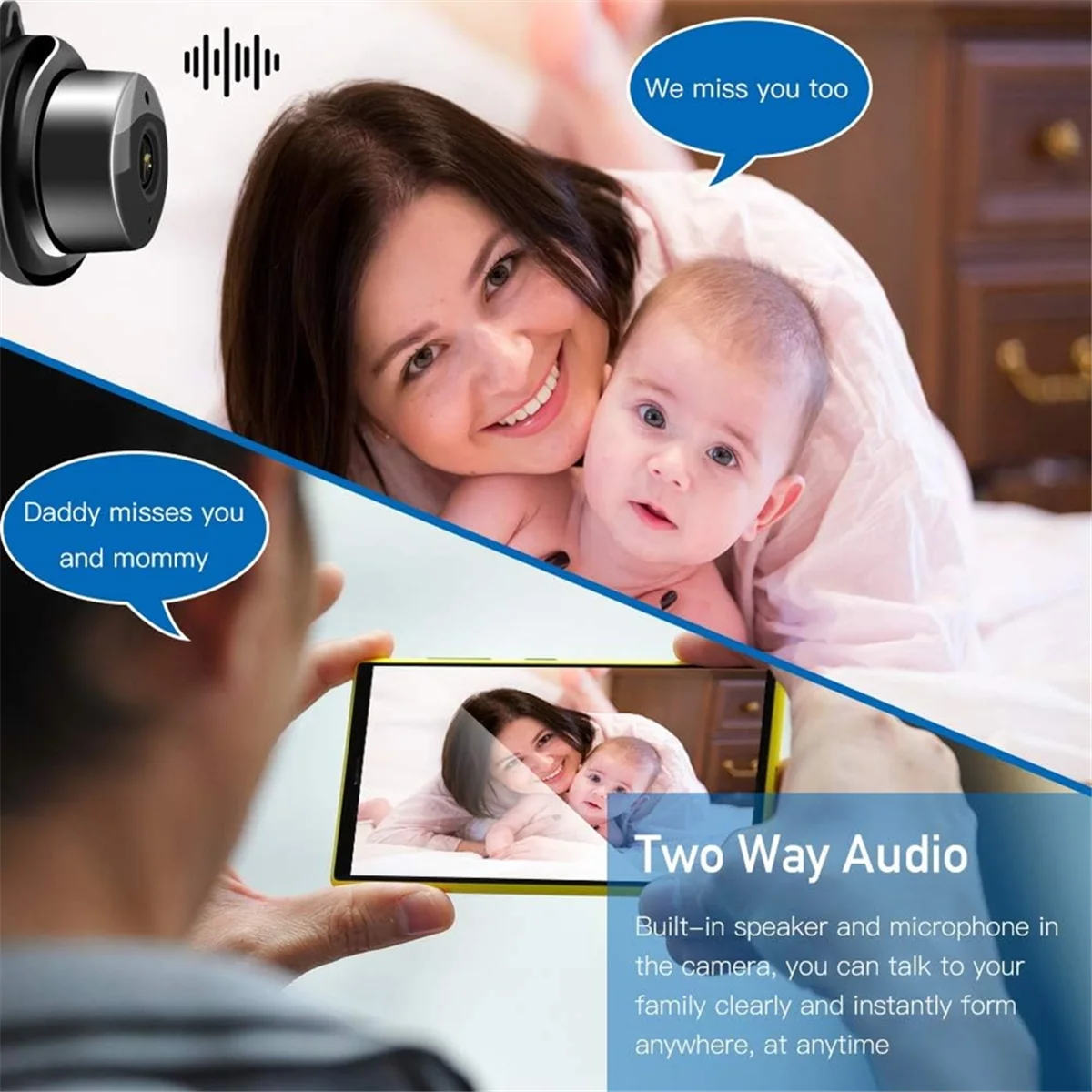 A03R WiFi Wireless Home Security HD 1080P Video Camera/Dome Camera/Night Vision/Home IP Camera/Motion Detection