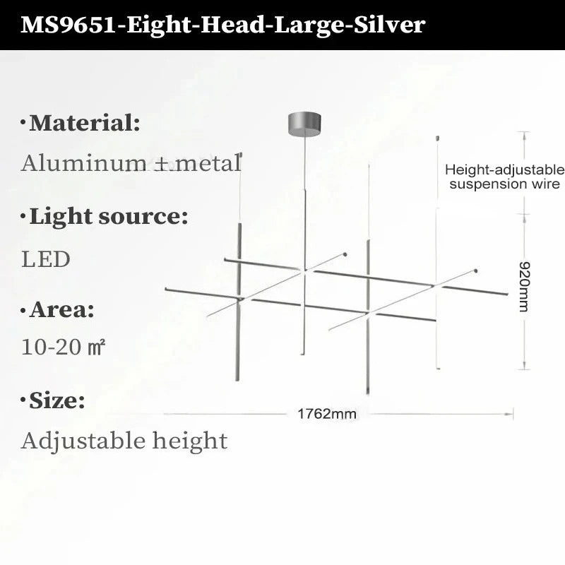 Modern LED Simple Tube Gold Chandeliers For Villa Living Room Kitchen Bar Pendant Lamps Interior Hanging Lighting Luminaires