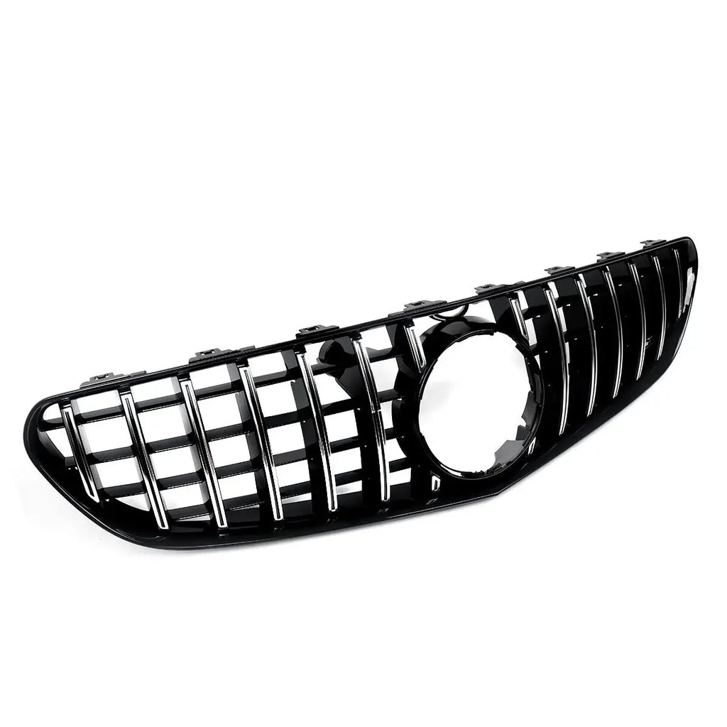 MAGICKIT GT Front Grille Grill Chrome+Black For Mercedes C217 S63 S65 AMG Coupe 2014-2017 CAR Accessories Front Grille