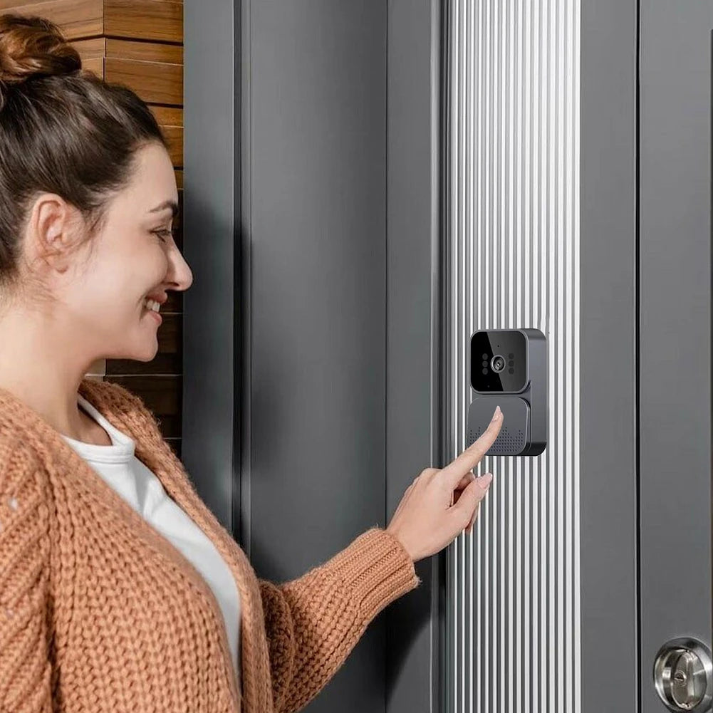 Video Doorbell Video Intercom Doorbell Camera 1080P 4.3inch IPS Screen Eye Peephole Camera 2.4G for Villa Home Office Apartment