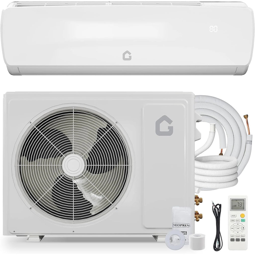 18000 BTU 19 SEER Ductless Mini-Split Air Conditioner and Heat Pump System, 3-in-1 Cooling, Heating,Inverter AC Unit 230V