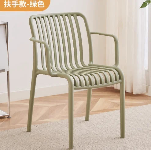 Balcony Plastic Backrest Leisure Luxury Chair Home Restaurant Dining Room Chair Sillas Para Comedor Beach Chairs For Kitchen