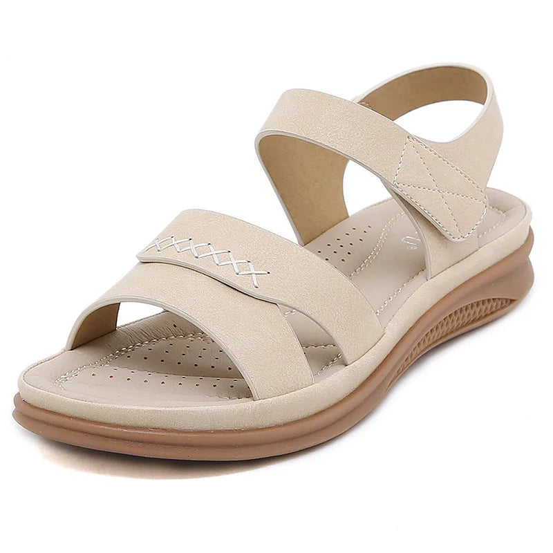 Women's Sandals Shoes Comfortable Breathable PU Outer Material Rubber Inner Material Rubber Sole