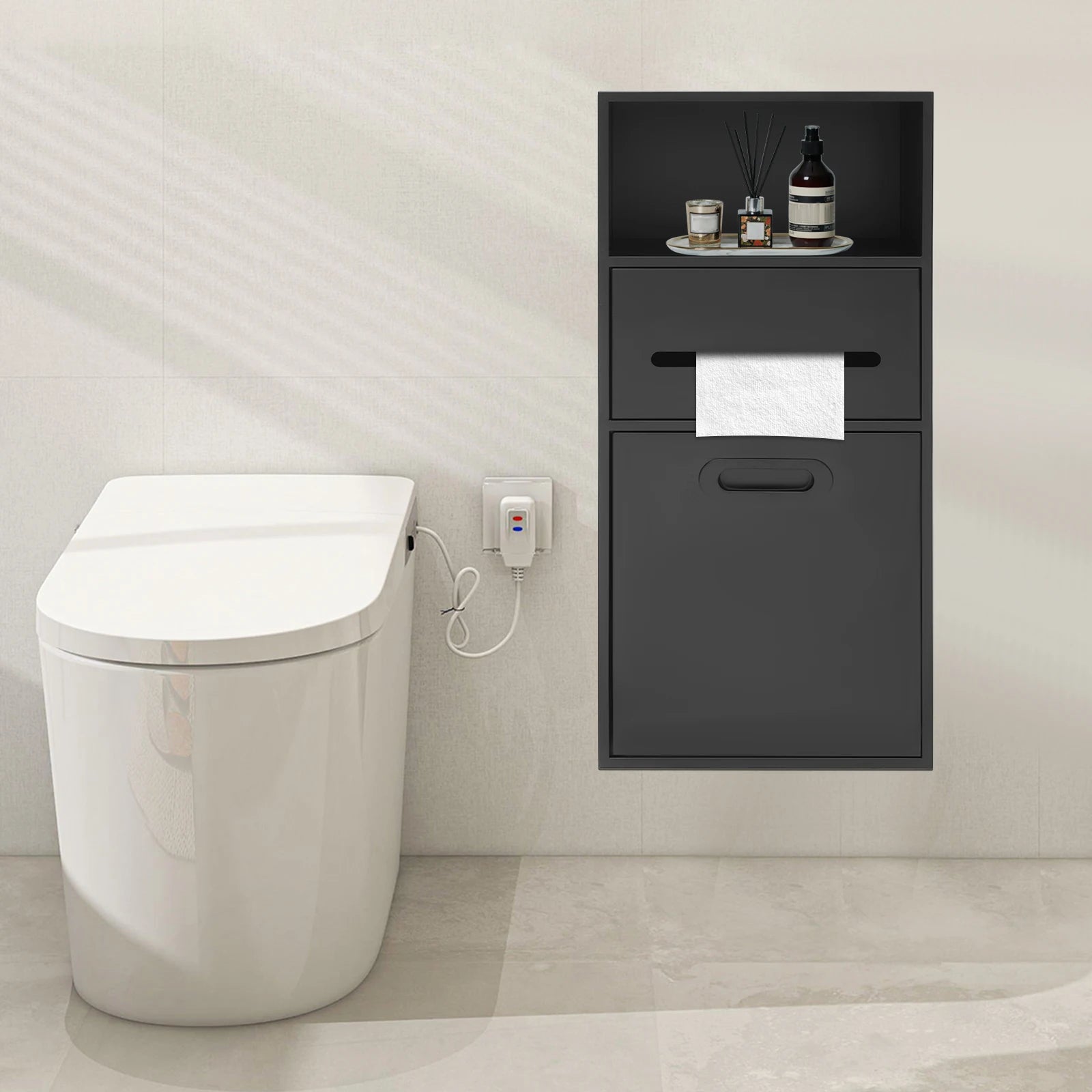 Storage Cabinet,Bathroom Recess, Stainless Steel Recessed Storage Cabinet, Wall Recessed Cabinet,304 Stainless Steel