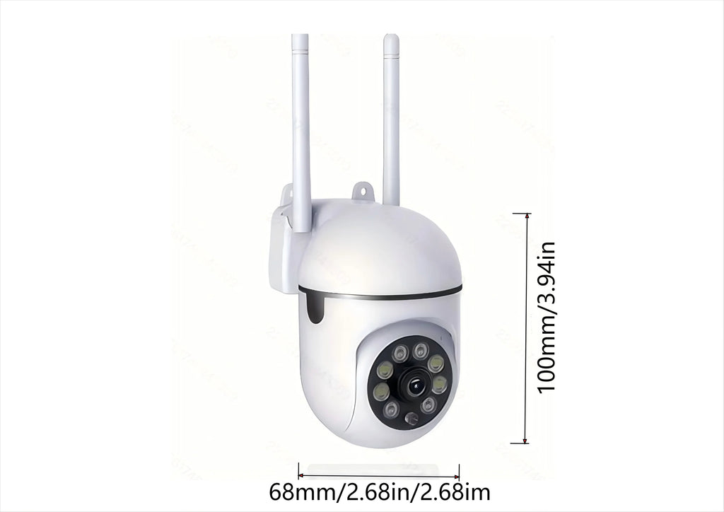 Camera WiFi System: High-definition 1080P home security cameras featuring two-way audio, color night vision, motion tracking, US
