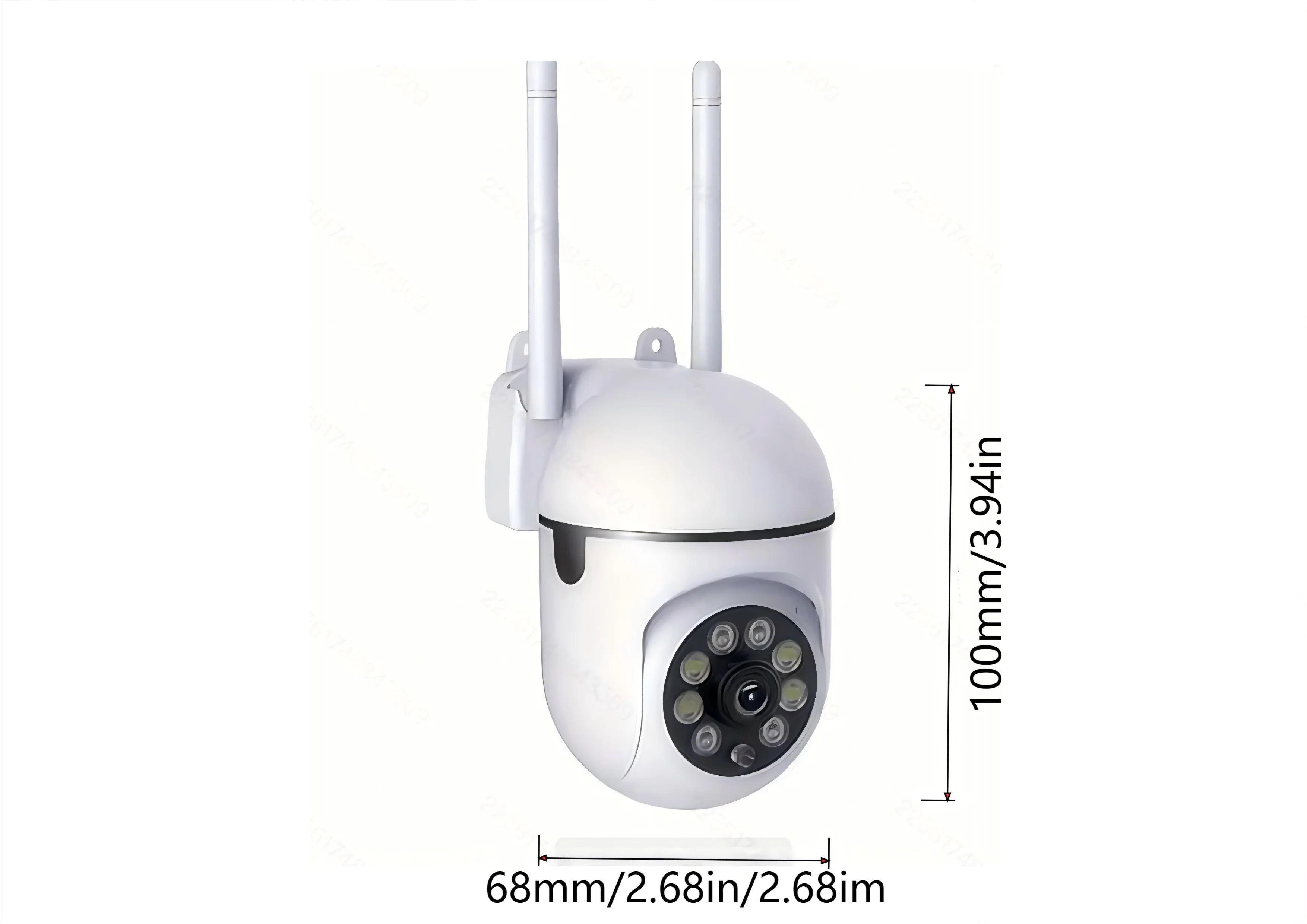 Camera WiFi System: High-definition 1080P home security cameras featuring two-way audio, color night vision, motion tracking, US