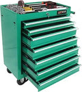 Tool Chest with 7 Drawers, Sturdy Multifunctional Mechanic Tool Storage Cabinet with Lockable Wheels Keys Portable
