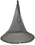 Heavy-Duty Saltwater Fishing Cast Net with Zinc Sinkers, 6ft/10ft Radius, 3/8in Mesh for Bait Trap