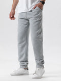 Mens Casual Pants Autumn Winter Fleece Sweatpants Men Joggers Elastic Waist Sport Casual Trousers Baggy Fitness Gym Clothing