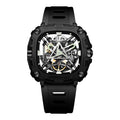 CIGA Design Skeleton Watches Luminous Automatic Movement 2024 Series X Eye Of Horus Fashion Male Black Mechanical Wrist Watch