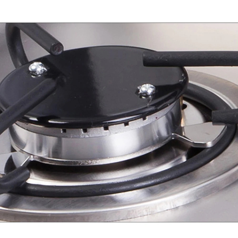 Boat Caravan RV Camper Gas Stove Gas Stove Hob and Stainless Steel Sink Combo with Black Glass Lid 21.1*12.52*5.75in