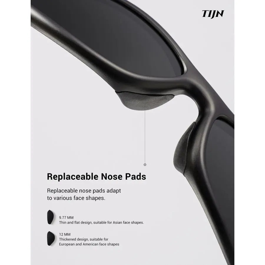 Sports Sunglasses for Men Women UV400 Wraparound Cycling Running Golf Motorcycle Glasses, Large Outdoor Shades, Vanta