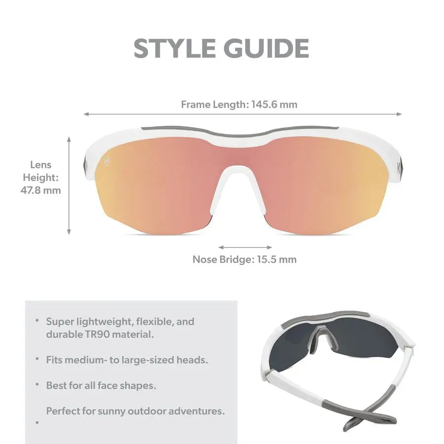 Kinetics Wraparound Sport Sunglasses for Men amp Women Water and Oilresistant coating, Full UV400 Protection for Running, Golf,