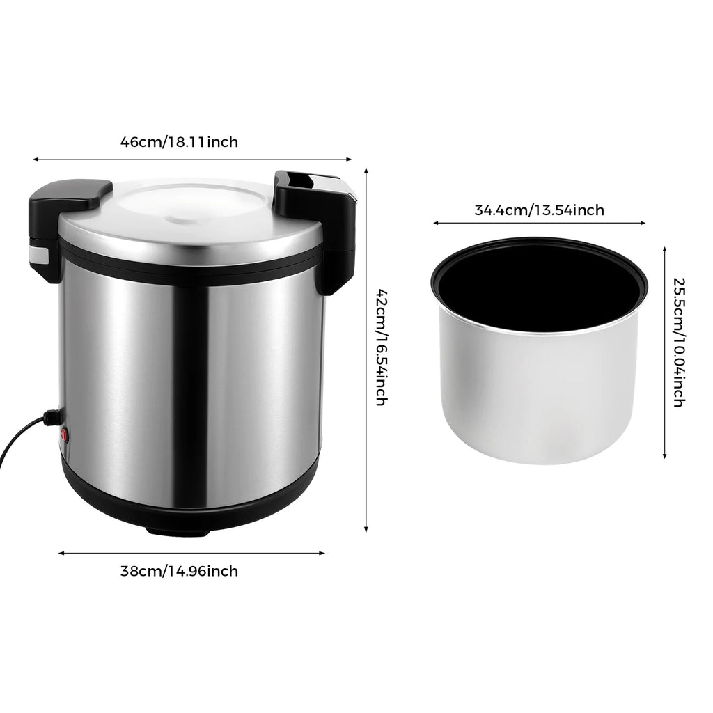 110W 110V Commercial Rice Warmer Insulation Rice Cooker Electric Rice Warmer 19L Rice Warmer for Restaurant
