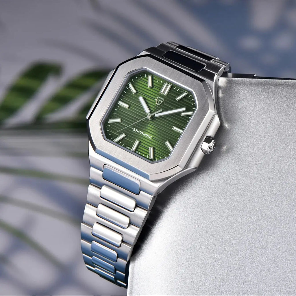 PAGANI DESIGN 2025 New Men's Quartz Wristwatches TMI VH31 37MM 10Bar Waterproof 316L Luxury Stainless Steel Sapphire Men's Watch