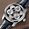 OBLVLO men's watch Star Creative Fully automatic mechanical watch Men's watch Skeletonized fashionable and trendy wristwatch men