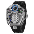 PINDU Design Men's Watch Top Brand Luxury Business Watch Men's Compass Waterproof Quartz Wristwatches Silicone Strap P6658