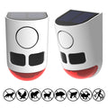 Solar Outdoor Motion Sensor Alarm with Flashing Light To Deter Raccoon Deer Skunk Bear Coyote for Yard Farm Garden