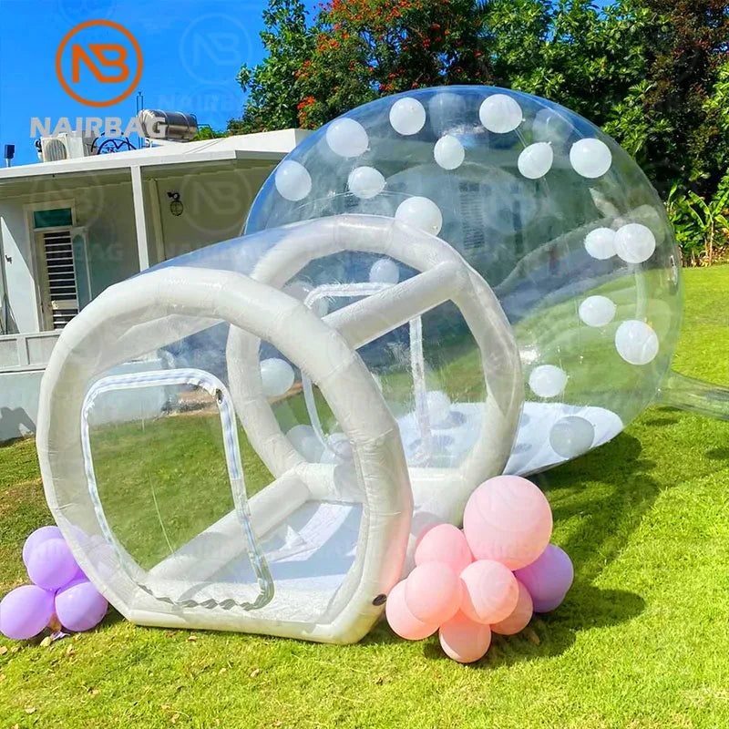 Nairbag Inflatable Balloon 10ft Bubble House Tent Outdoor Yard Game Clear Bubble House With Air Pump Blower For kid adult Party