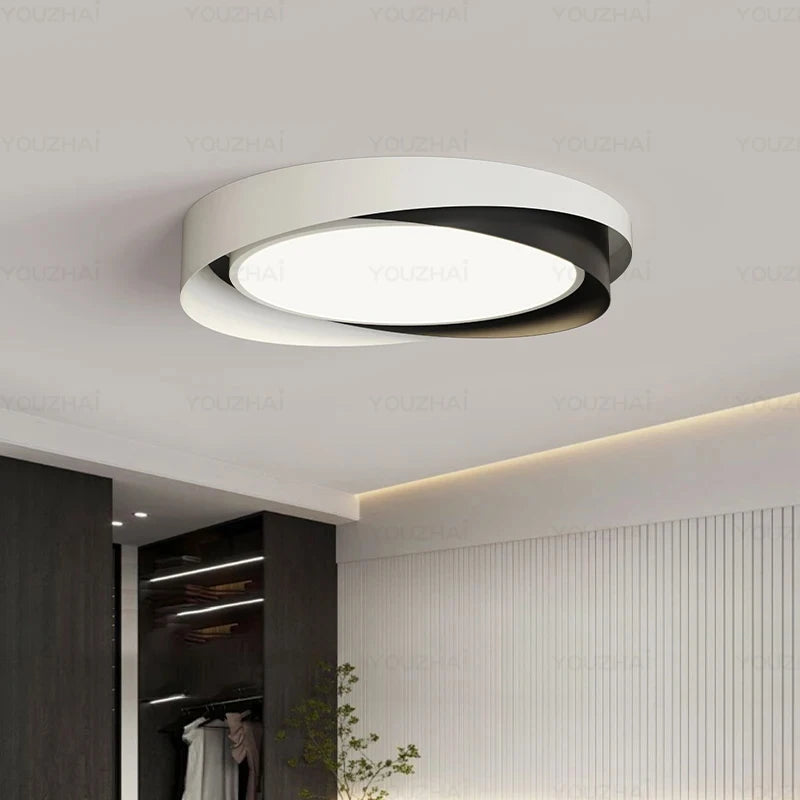 Italian minimalist bedroom light ceiling light study modern minimalist creative circular light fixture master bedroom light
