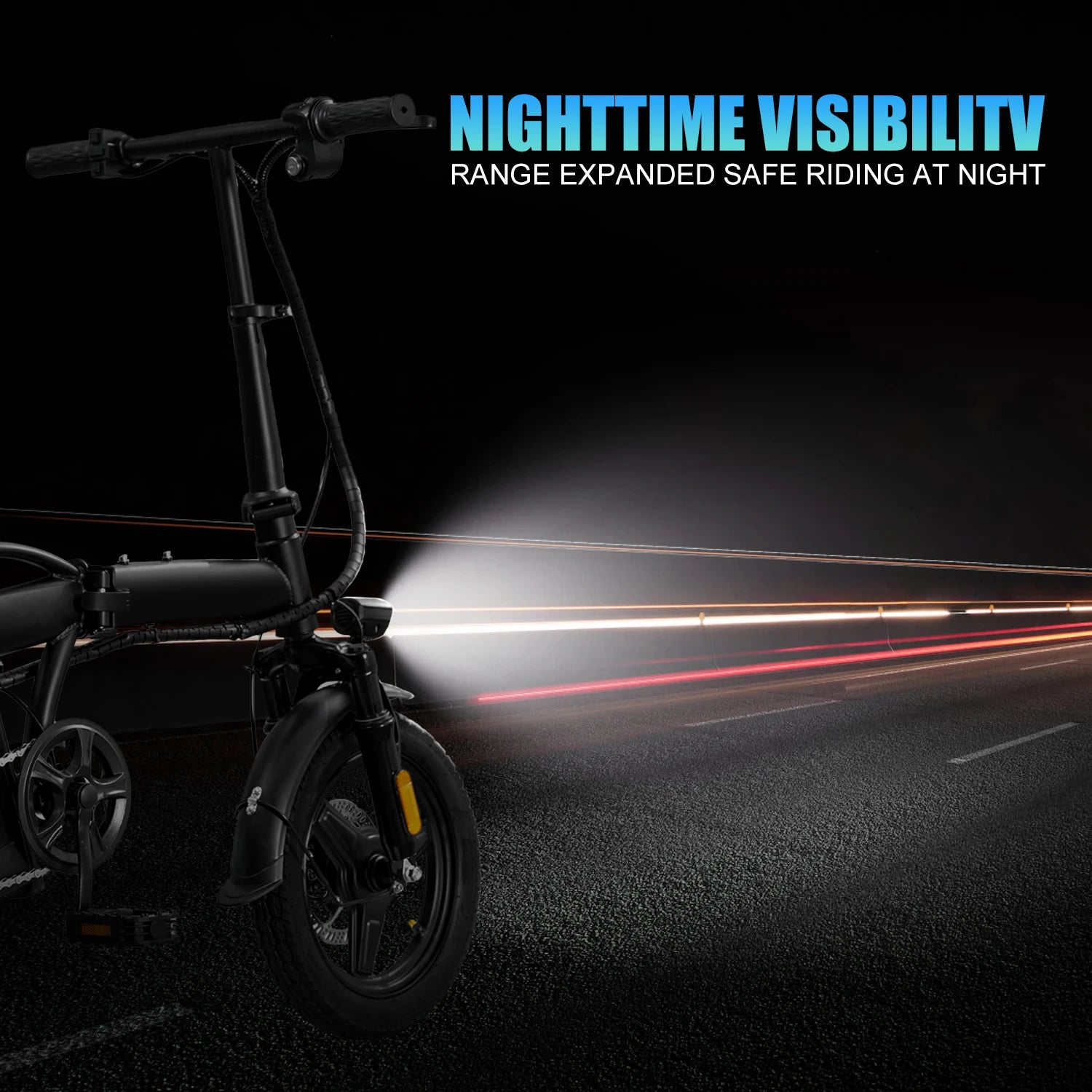 HEZZO T5 Foldable Electric Bike w/ Seat &Basket 48V 350W Motor 22Miles Range 20 MPH 14Inch Top Speed Ebike for Adults Commuting