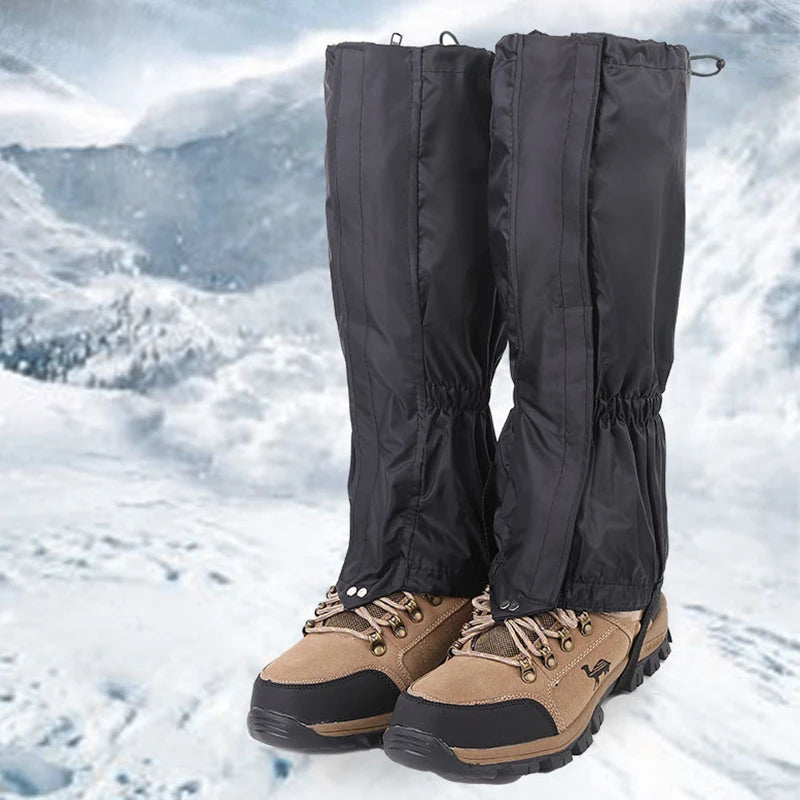 Outdoor Waterproof Foot Cover Durable Highly Breathable Double-Deck Hiking Climbing Legging Wraps Hunting Gaiters