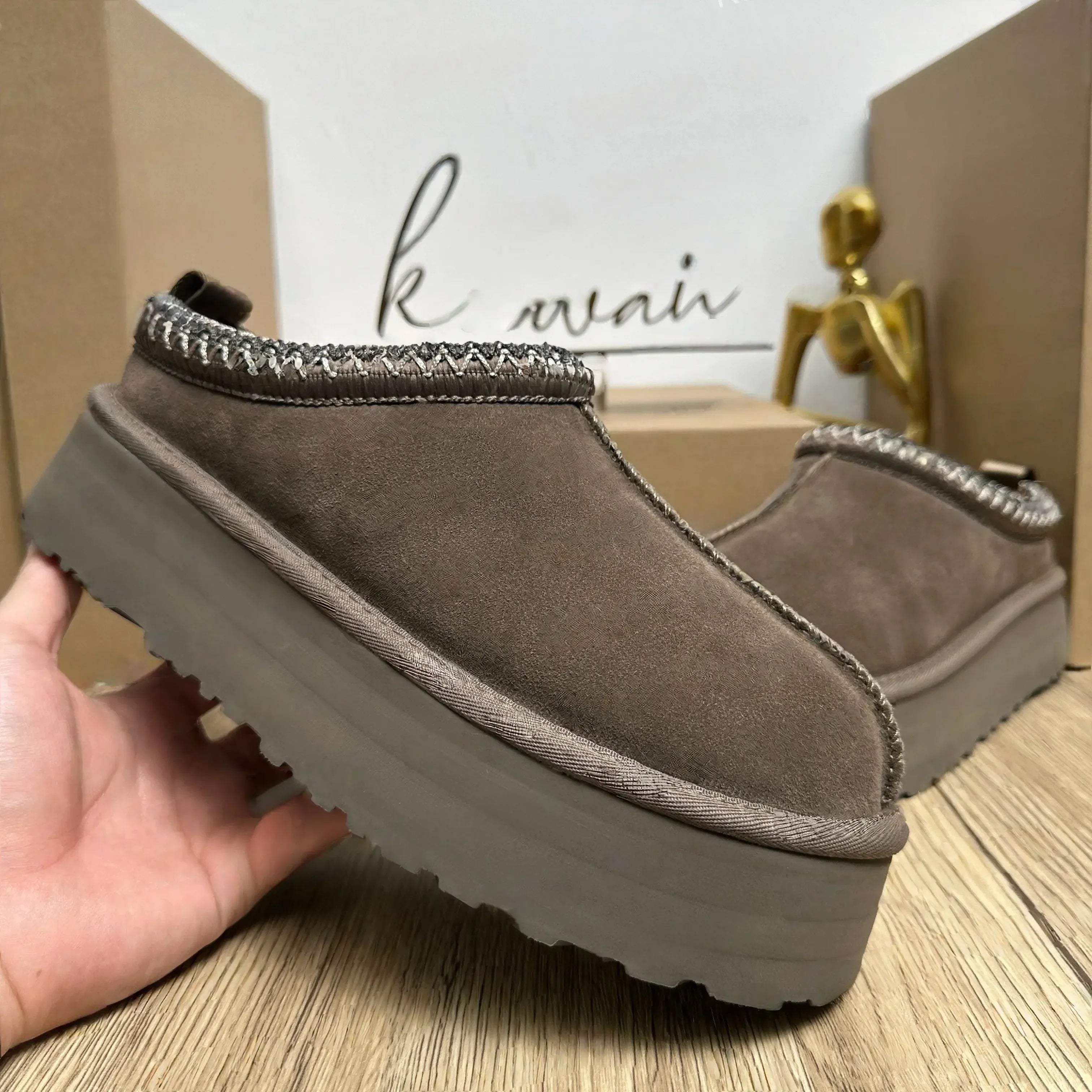 2026 New Winter Snow Boots Ladies Platform High Heel Shoes Women Ankle Boots Luxury Designer Classic Ultra Mini Fur Boot
