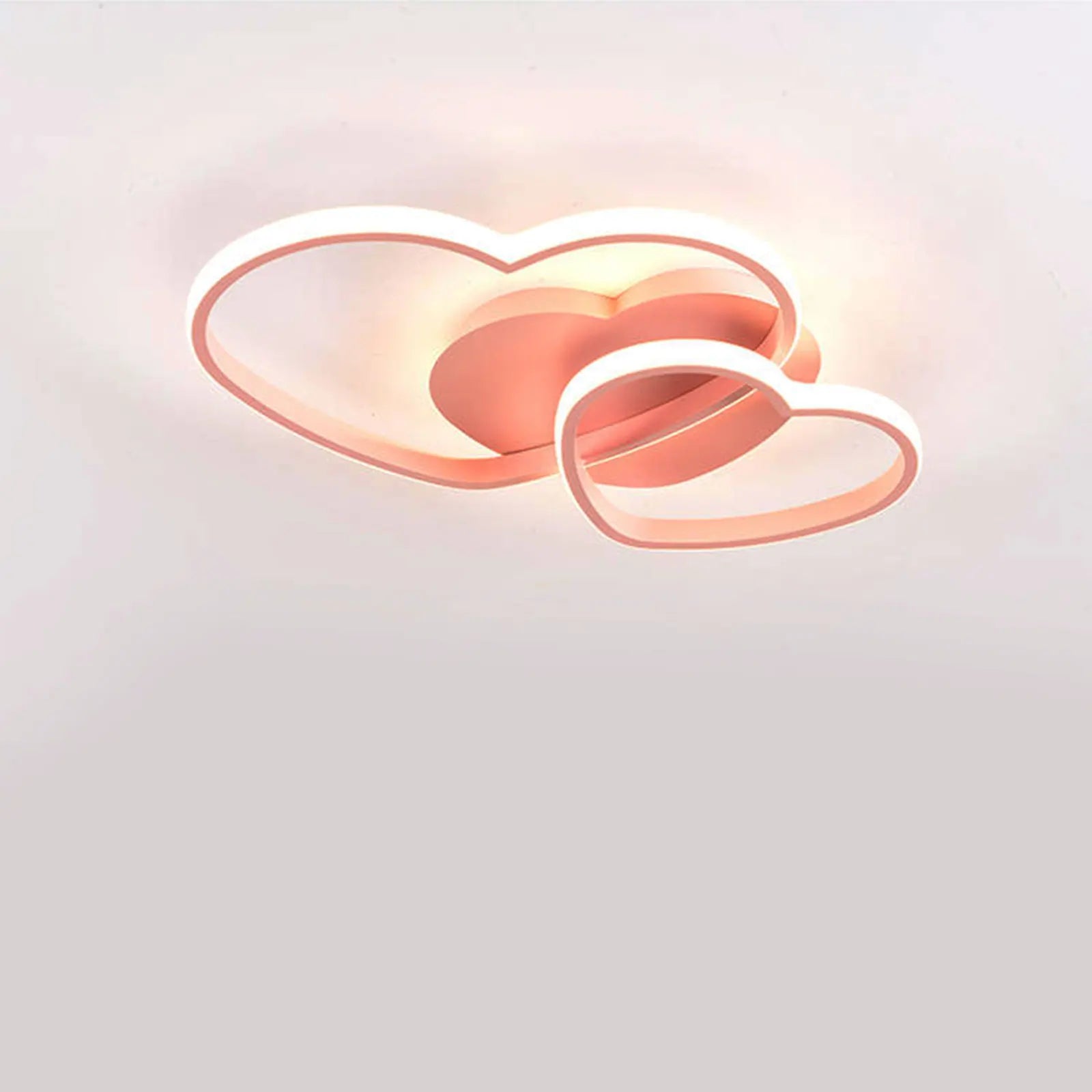Pink Heart Shaped Ceiling Light Stylish Heart - Design Ceiling Light for Bars Salons Lofts Studies, Children's Rooms Hotel Rooms