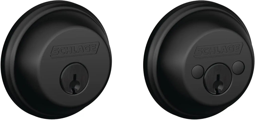 High-Security Deadbolt Lock, Keyed Both Sides, Matte Black Finish for Exterior Doors