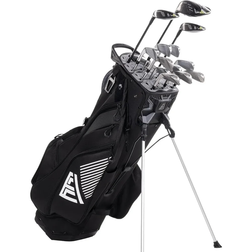 2025 ST- Lock Hybrid Mecha 14 Way Dividers Quiet Stand Bag with Grip Lock for Men & Women Customized