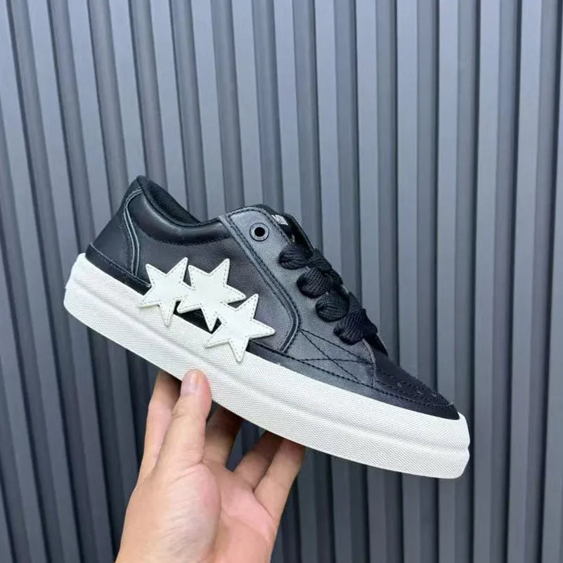 Genuine leather thick soled white shoes for women 2025 new breathable casual board shoes flat sports shoes for men