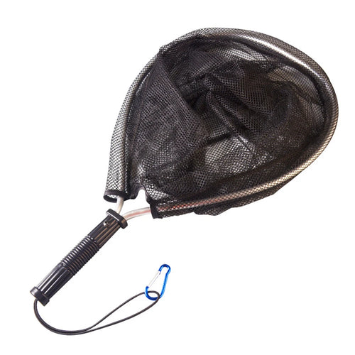 50cm Fishing Landing Net Aluminum Alloy Fishing Hand Net Portable Collapsible Retractable Fishing Net Foldable Fishing Tools