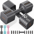 5-in-1 Adjustable Dumbbell Set for Women, 12LBS/20LBS Hand Weights, Quick Adjust Home Gym & Outdoor Fitness