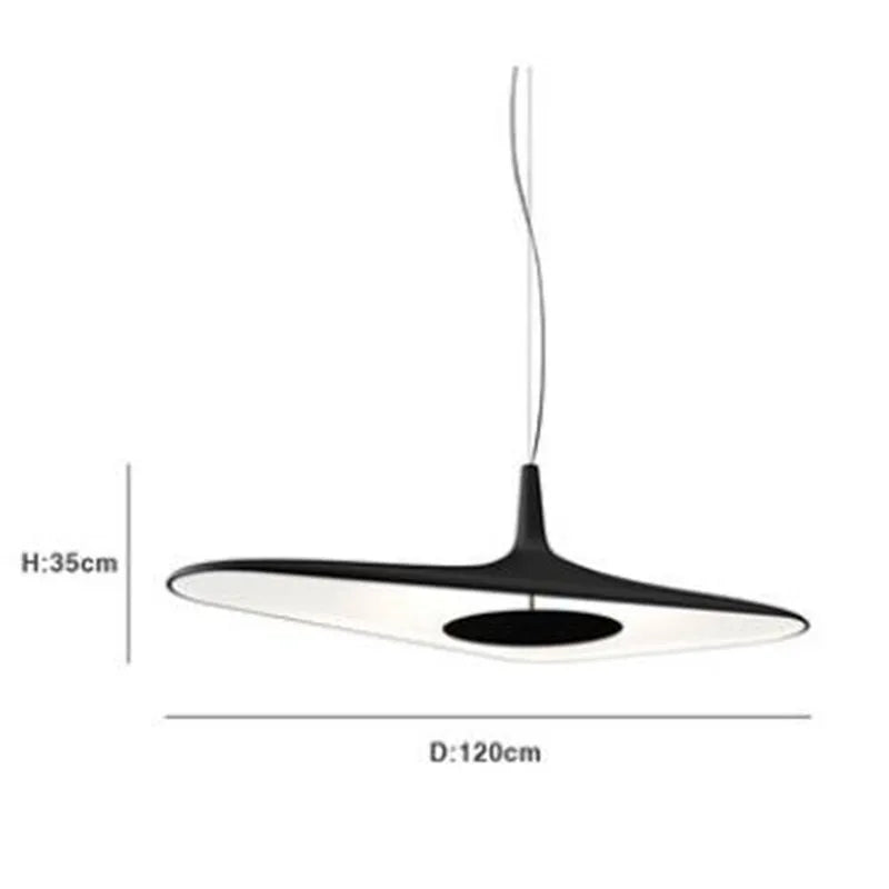 Large Pendant Light Simple Irregular Pendant Lamp For Living Room Bedroom Restaurant Kitchen Designer Soleil Noir Pendant Light